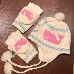 Vineyard Vines wool hat & convertible mittens set